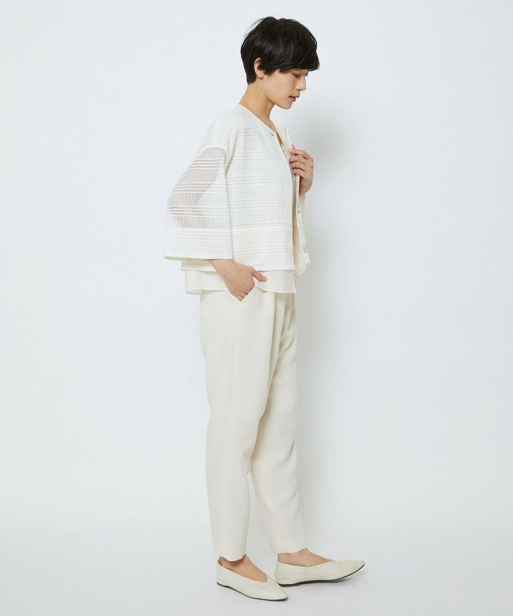 MOGA Collection MOGA Collection　レーヨンポリマットクロステーパードパンツ キナリ