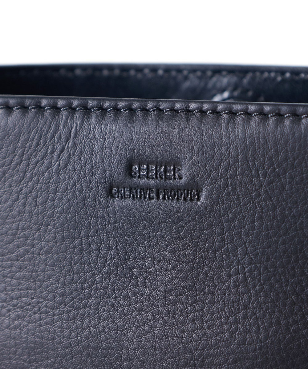 MEN'S BIGI 【SEEKER/シーカー】別注 ソフトレザーミニショルダーバッグ ブラック