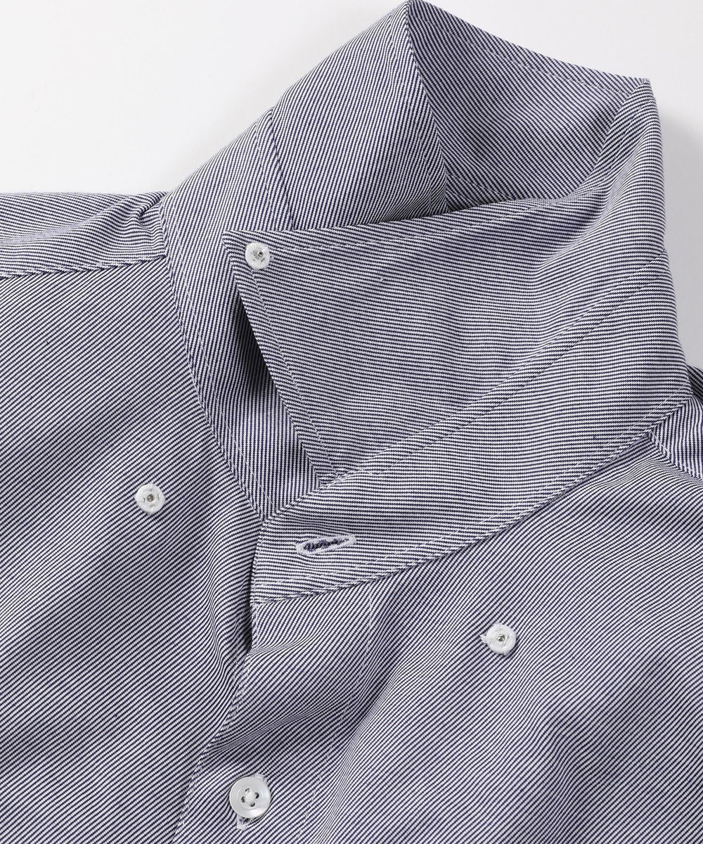 MEN'S BIGI 【ACTIVE TAILOR】ハイゲージレギュラーカラードレスシャツ ネイビー