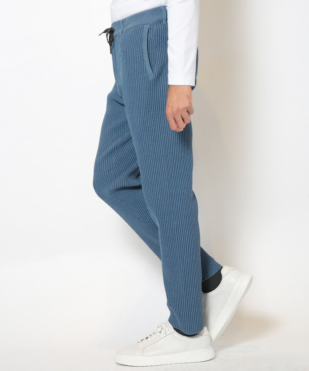 MEN'S BIGI たて畝ニットイージーパンツ チャコールグレー
