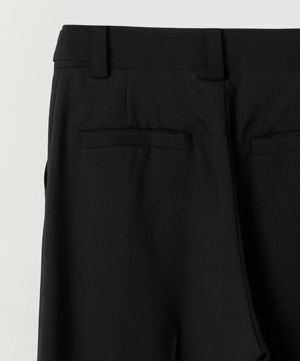ADIEU TRISTESSE センタープレスストレートパンツ ブラック