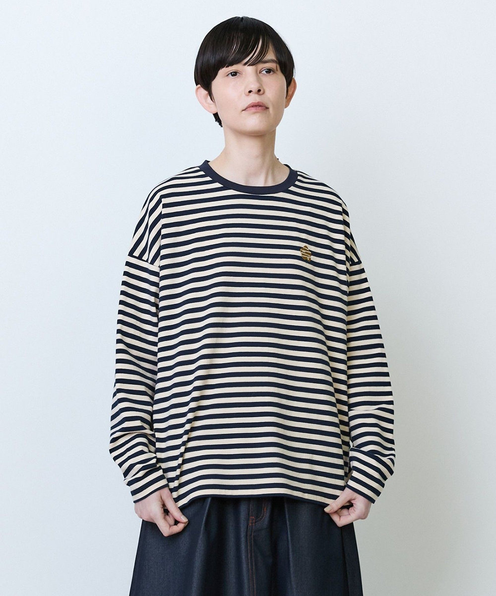 FRAPBOIS パークボーダーL/S Tシャツ2 ネイビー
