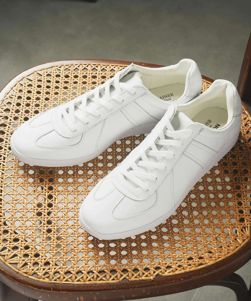 UNION STATION 【UNION STATION by MEN’S BIGI 】REPRODUCT MILITALY GERMAN TRAINER ジャーマントレーナー ホワイト