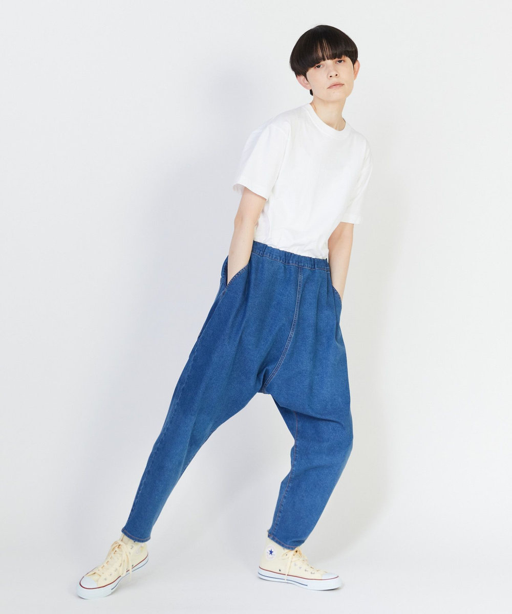 FRAPBOIS スマートサルエルパンツ ブルー