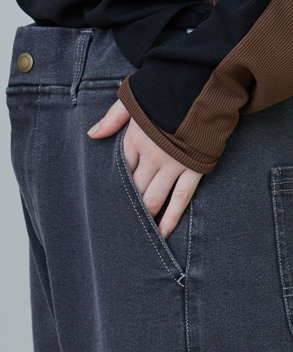 FRAPBOIS ムーブデニム2 デニムパンツ ブラック