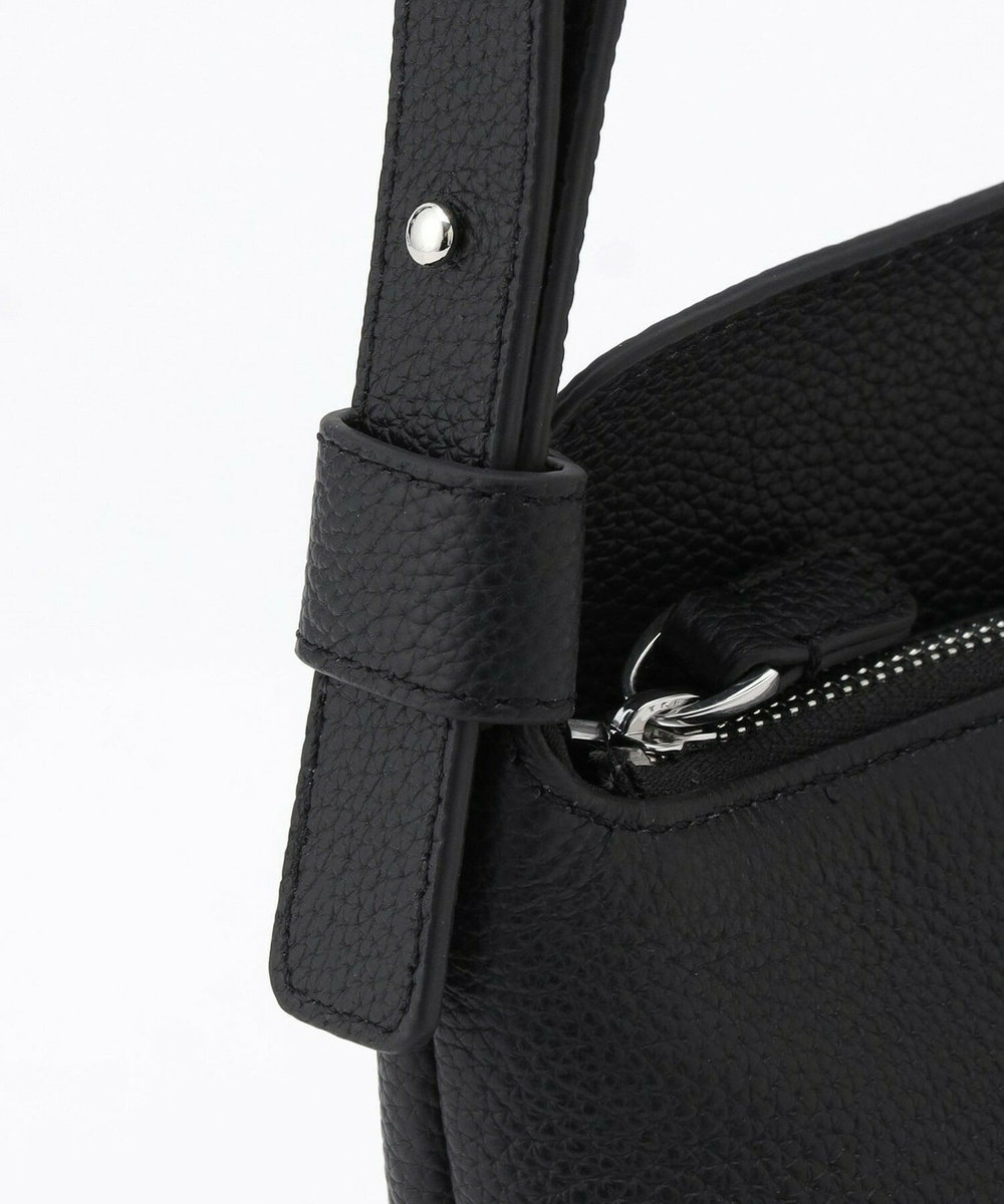 L'EQUIPE 2WAYステッチショルダーバッグ ブラック