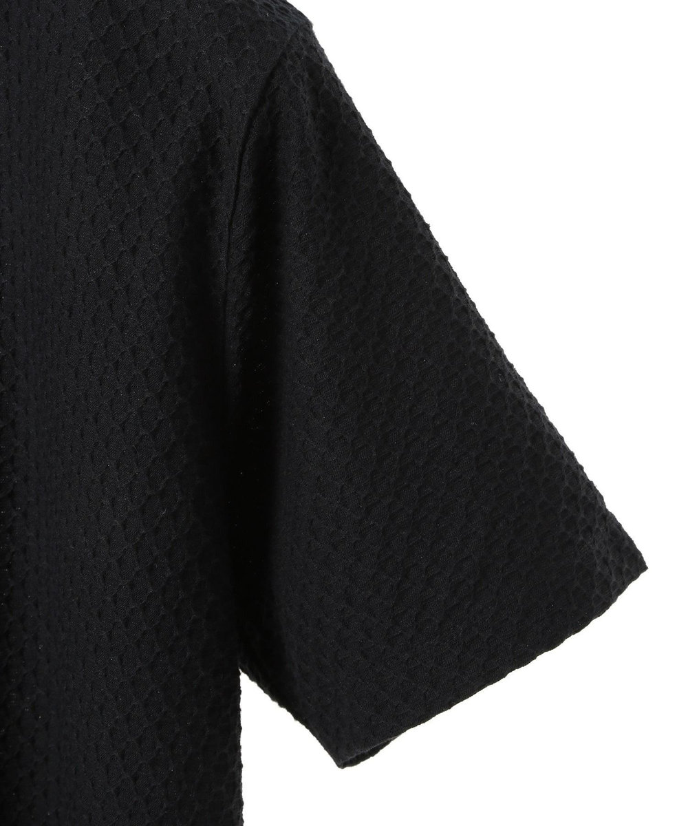 MEN'S BIGI シャーリングジャカードクルーネックカットソー ブラック