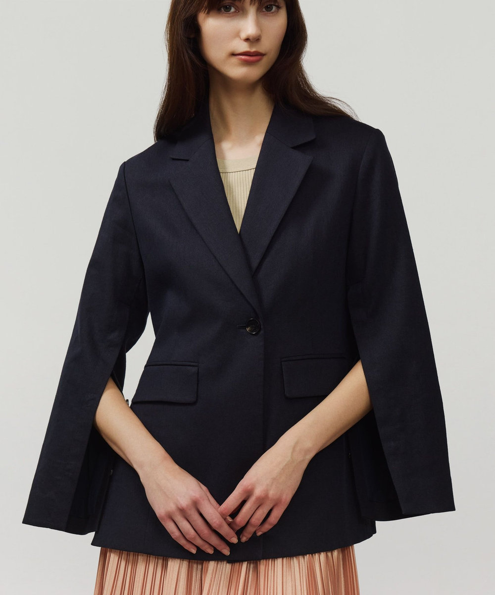 DÉPAREILLÉ VISCORSE LINEN JACKET / ヴィスコースリネンジャケット ネイビー