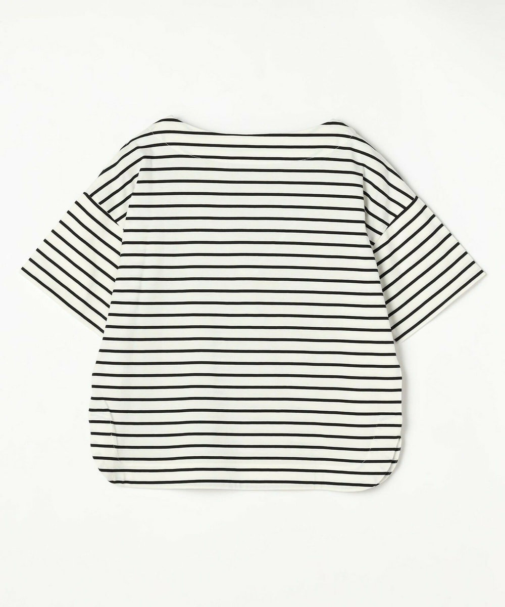 ADIEU TRISTESSE ドロップショルダーTシャツ ストライプ