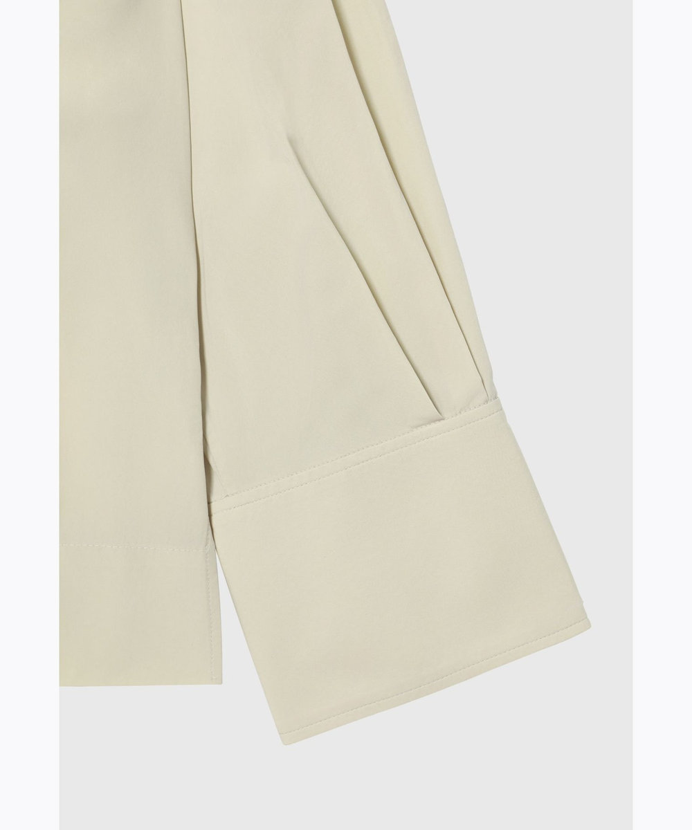 DÉPAREILLÉ POLYESTER TAFFETA BLOUSE / ポリエステルタフタブラウス ベージュ
