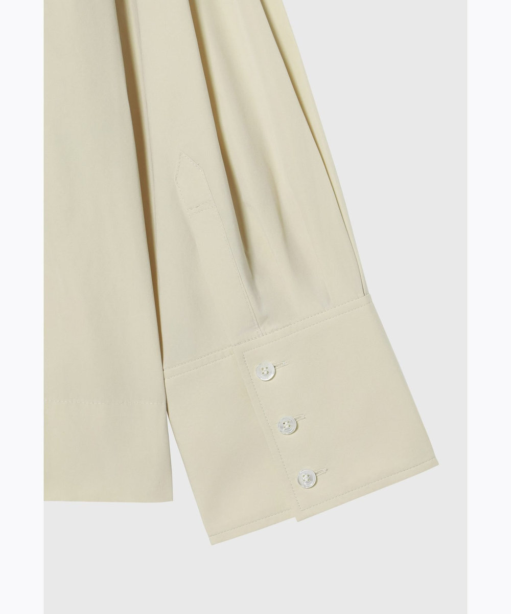 DÉPAREILLÉ POLYESTER TAFFETA BLOUSE / ポリエステルタフタブラウス ベージュ