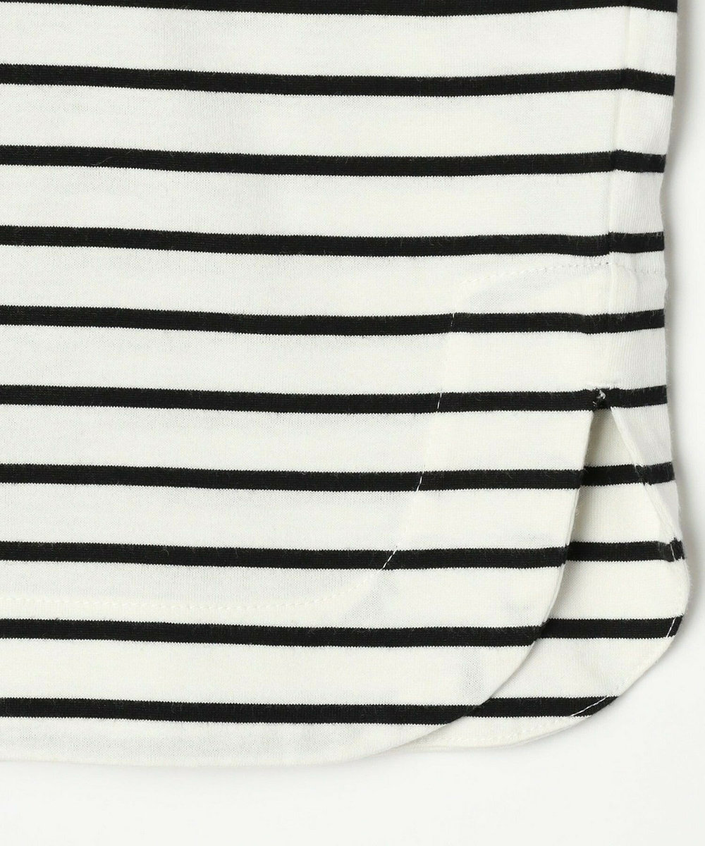 ADIEU TRISTESSE ドロップショルダーTシャツ ストライプ