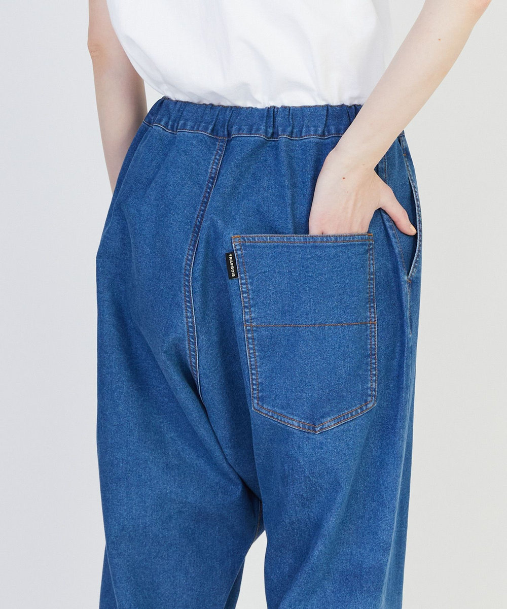 FRAPBOIS スマートサルエルパンツ ブルー