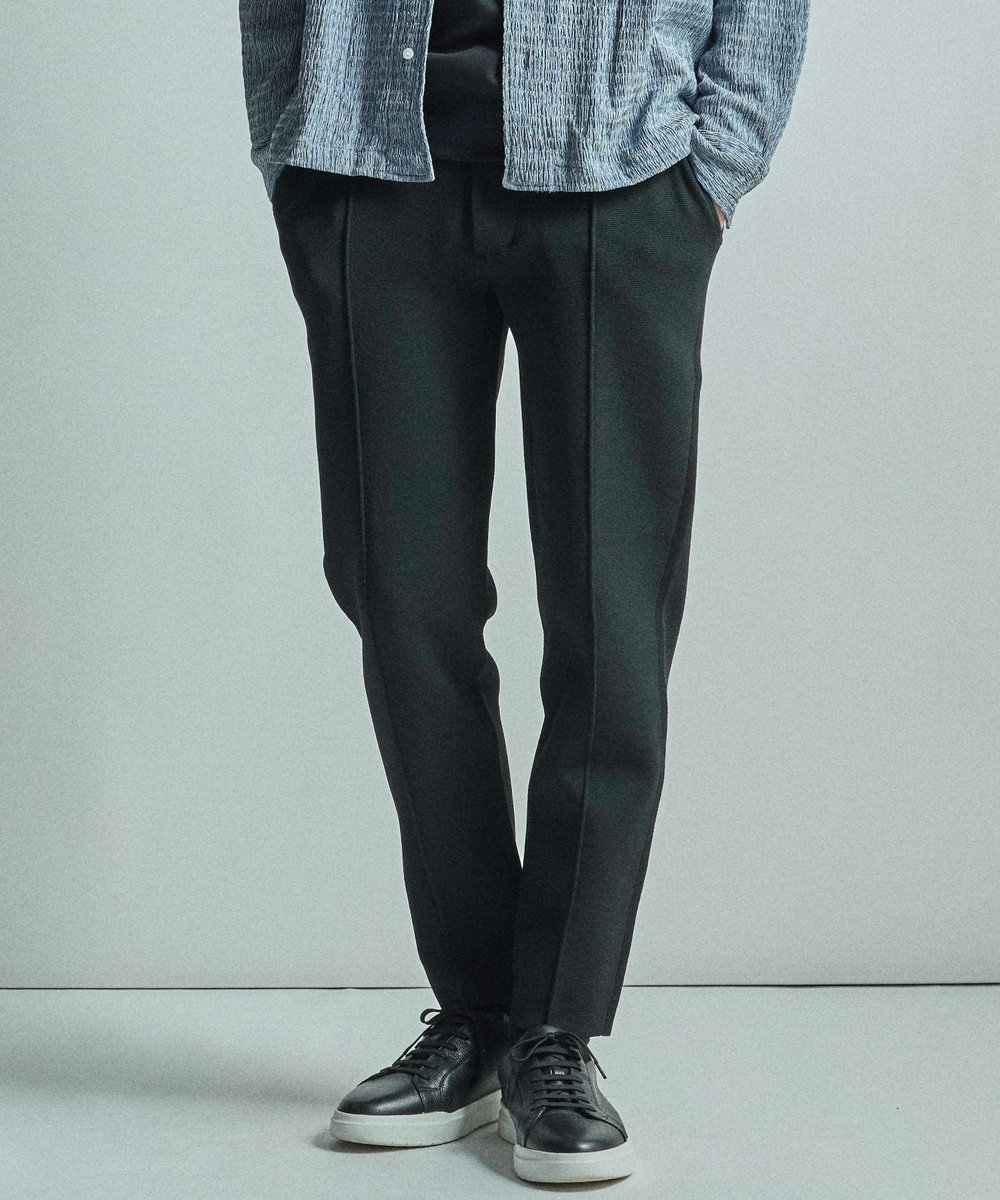 MEN'S BIGI 【ACTIVE TAILOR/アクティブテイラー】ミラノリブニットパンツ＜マシンウォッシャブル＞ ブラック