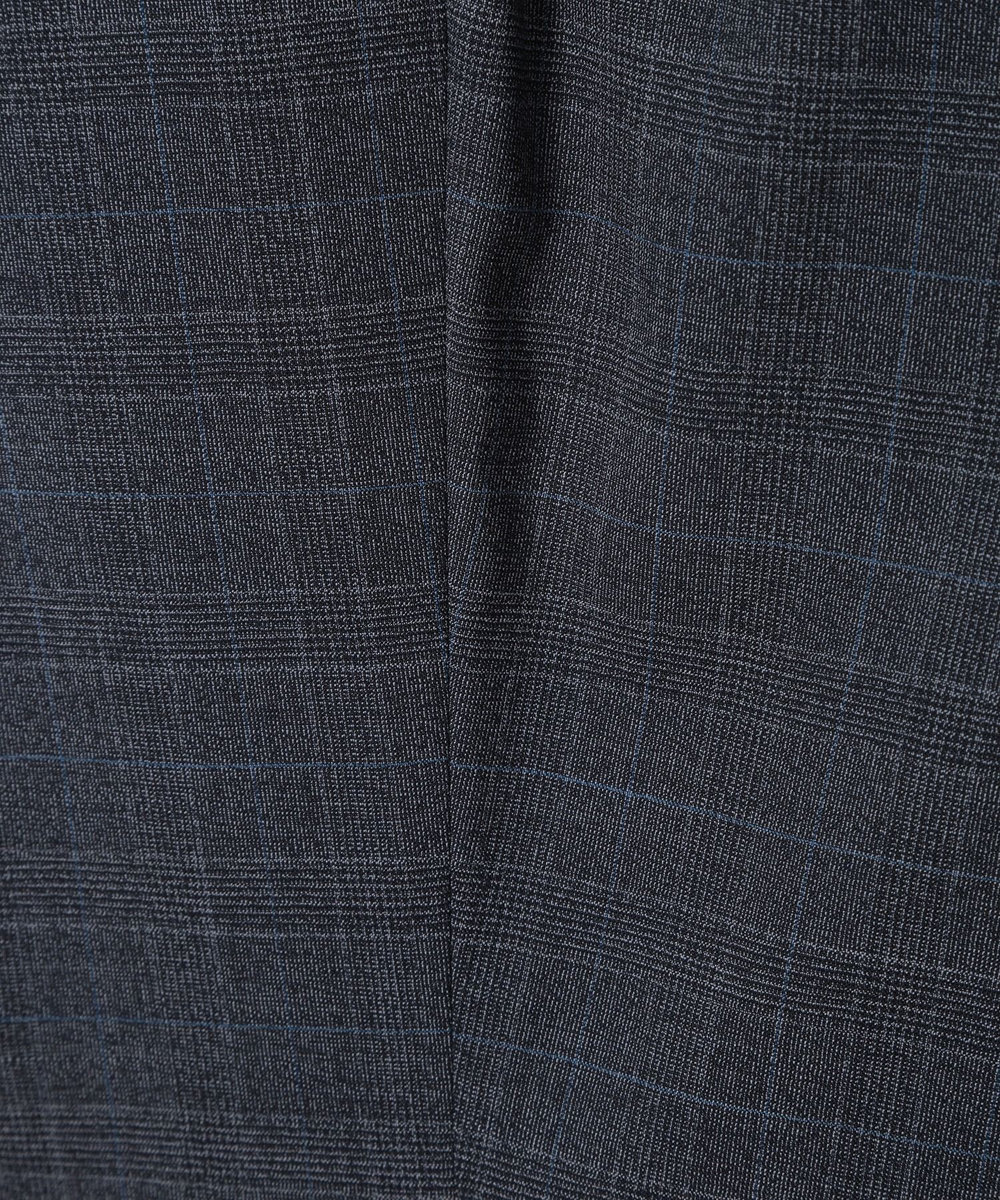 MEN'S BIGI ウールメランジグレンチェックスーツ＜セットアップ＞ ネイビー