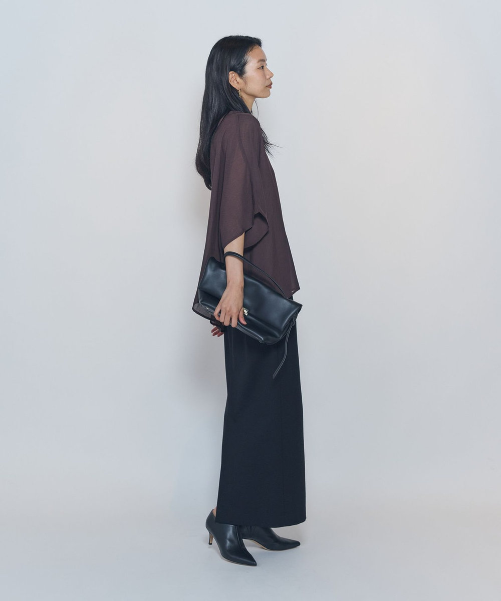1er Arrondissement ＜PUNTI（プンティ）＞“GRAFT-FLAP"ショルダーバッグ ブラック