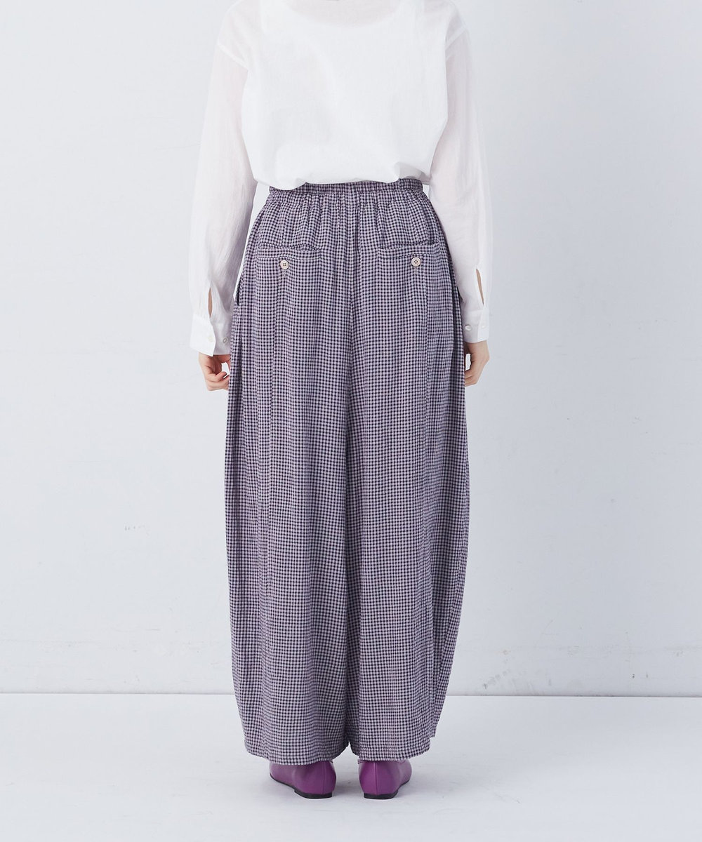 congés payés ADIEU TRISTESSE 【FAVE】シャーリングワイドロングサルエルパンツ グレー系その他