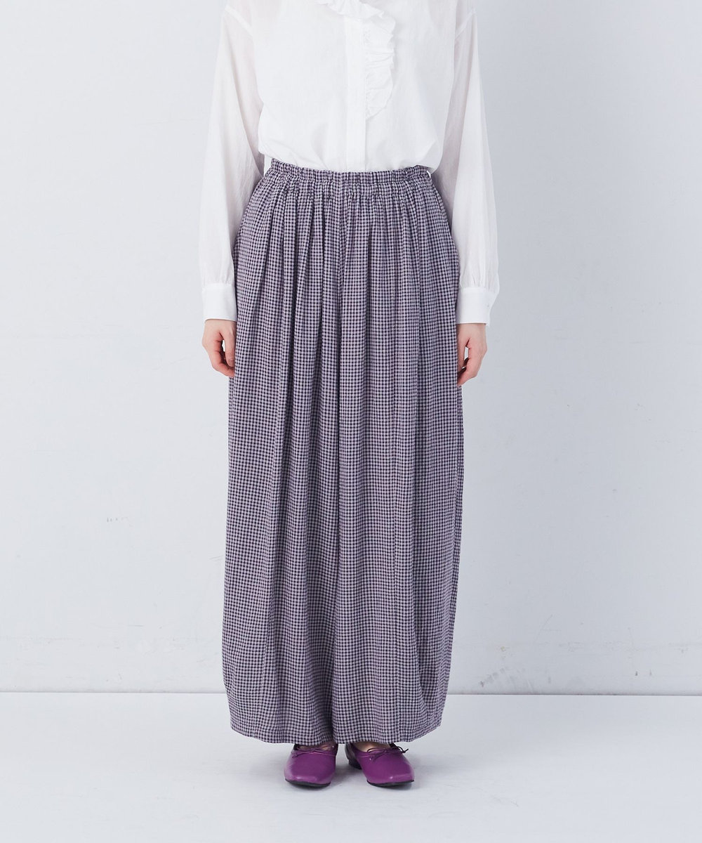 congés payés ADIEU TRISTESSE 【FAVE】シャーリングワイドロングサルエルパンツ グレー系その他