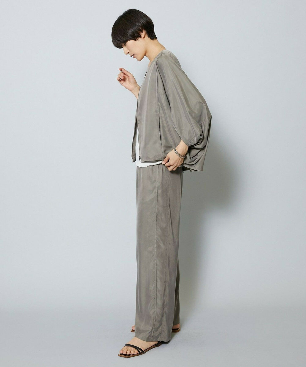 MOGA キュプラツイルワイドパンツ サンドベージュ