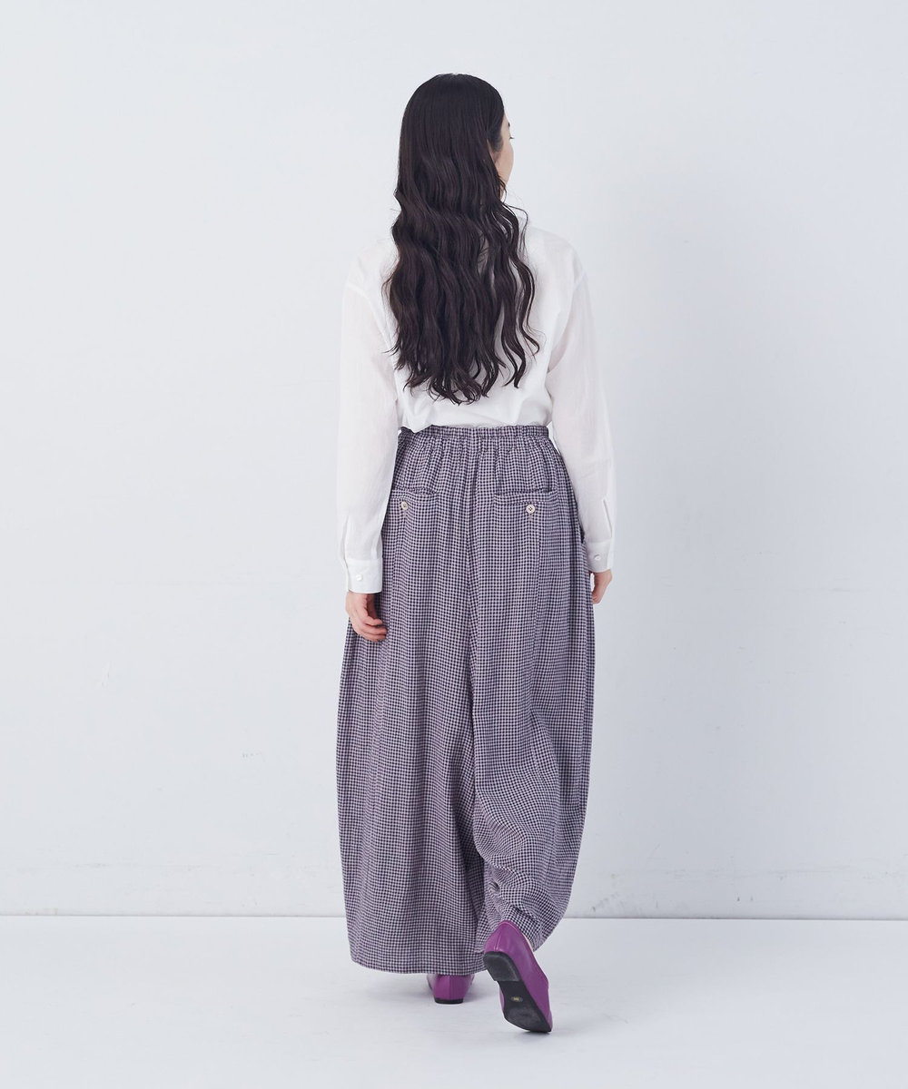 congés payés ADIEU TRISTESSE 【FAVE】シャーリングワイドロングサルエルパンツ グレー系その他