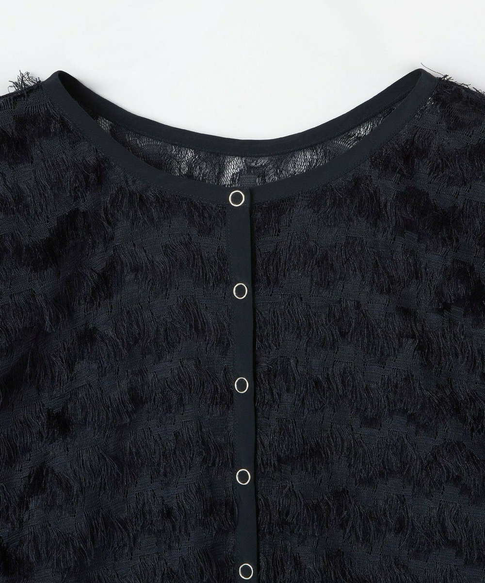 feerique feerique 2WAYフリンジカーディガン ネイビー