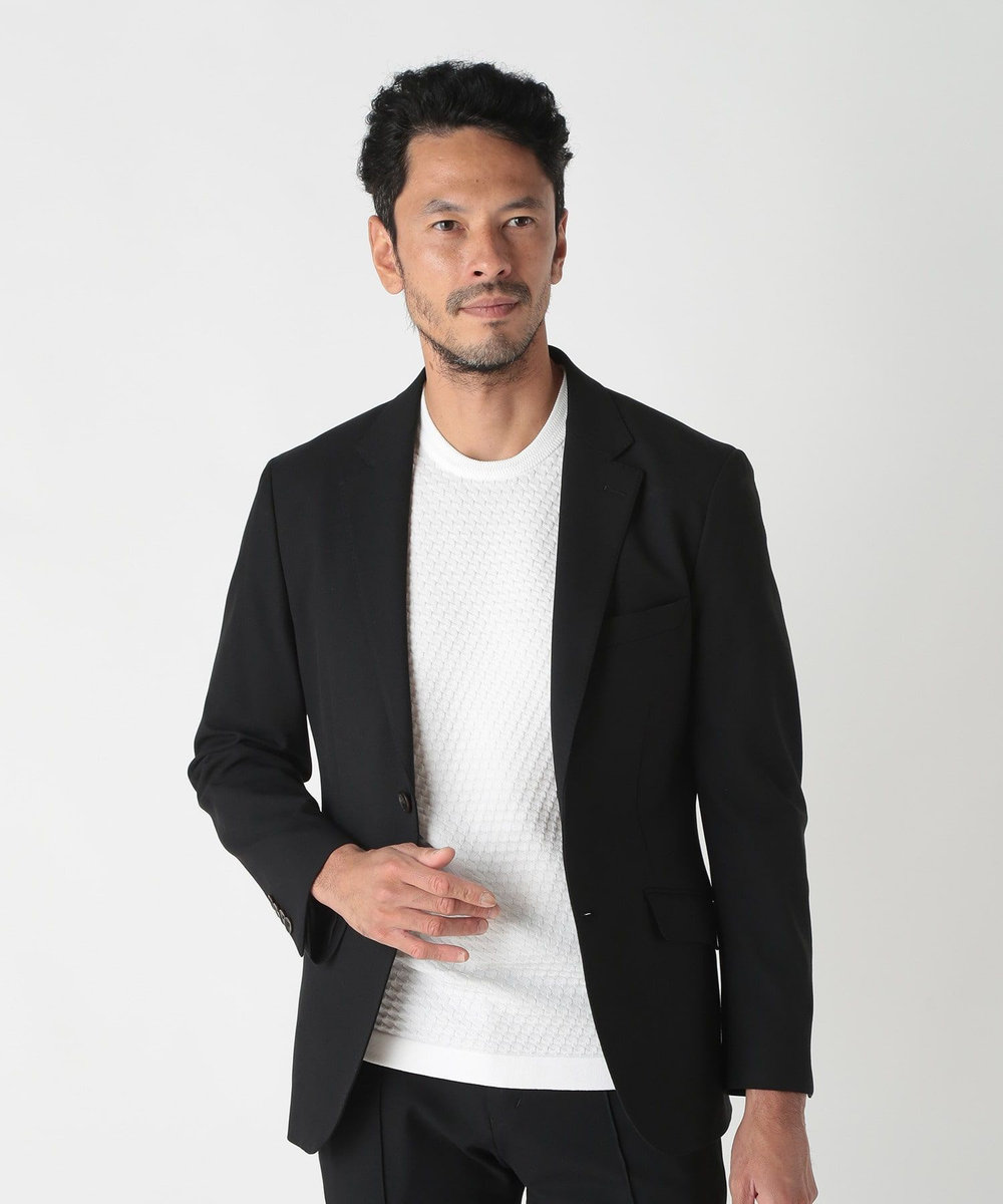 MEN'S BIGI 360度ストレッチTRジャケット<接触冷感> ブラック