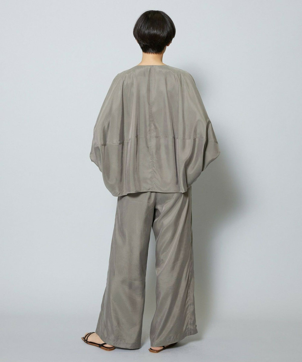 MOGA キュプラツイルワイドパンツ サンドベージュ