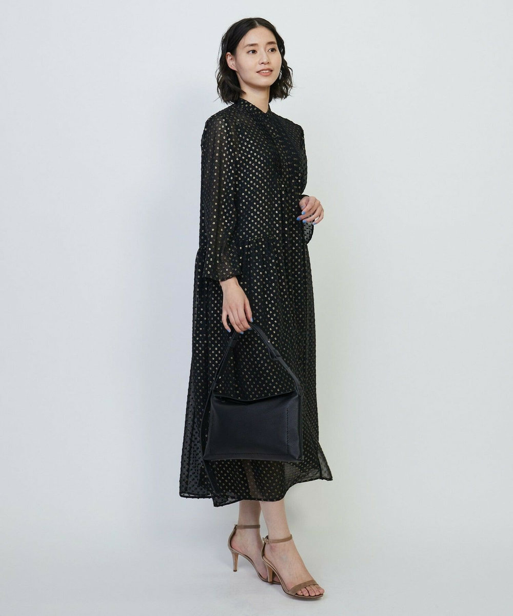 L'EQUIPE 2WAYステッチショルダーバッグ ブラック