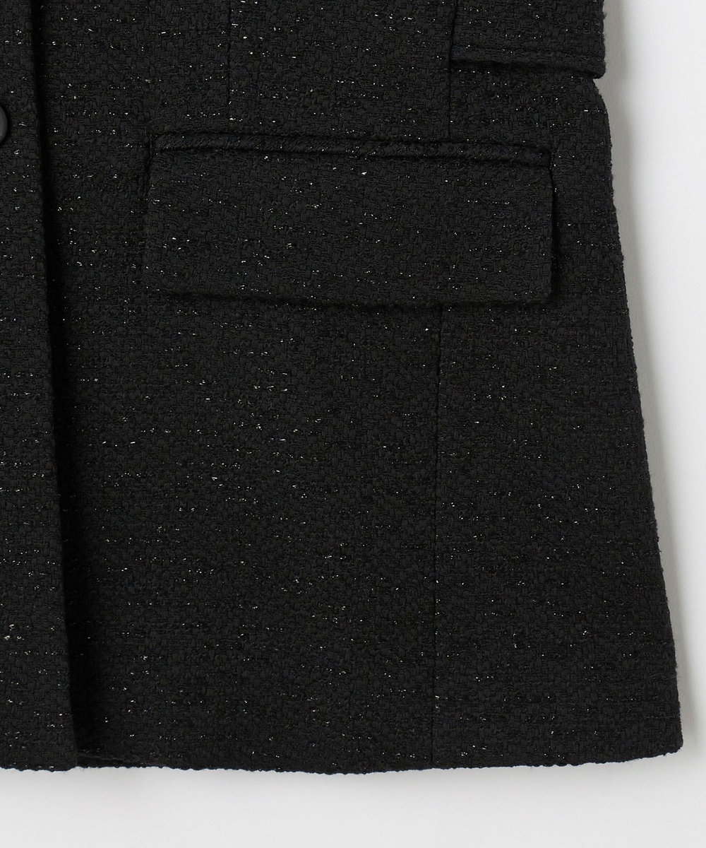 DÉPAREILLÉ TWEED GILET / ツィードジレ ブラック