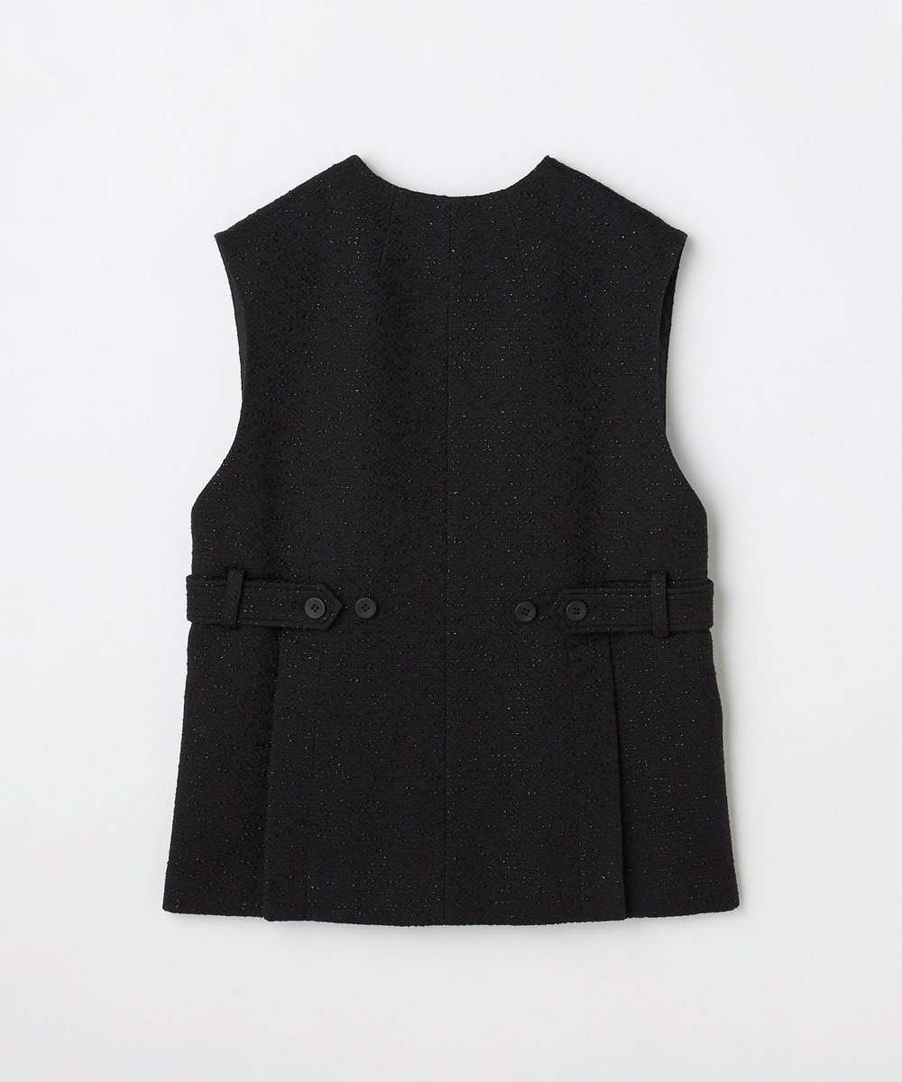 DÉPAREILLÉ TWEED GILET / ツィードジレ ブラック