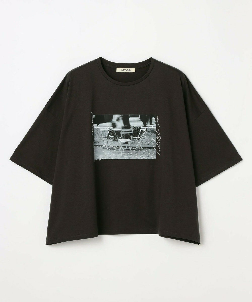 MOGA SHOGO SEKINE×MOGA コラボ フォトプリントT チャコールグレー
