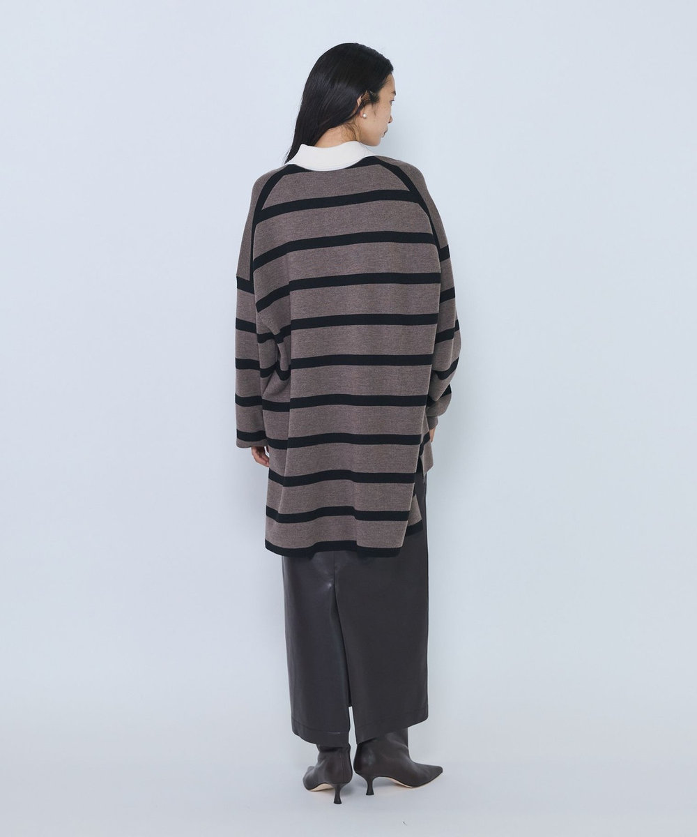 1er Arrondissement ＜INSCRIRE/アンスクリア＞"Rugby Shirt"ニットシャツ ベージュ