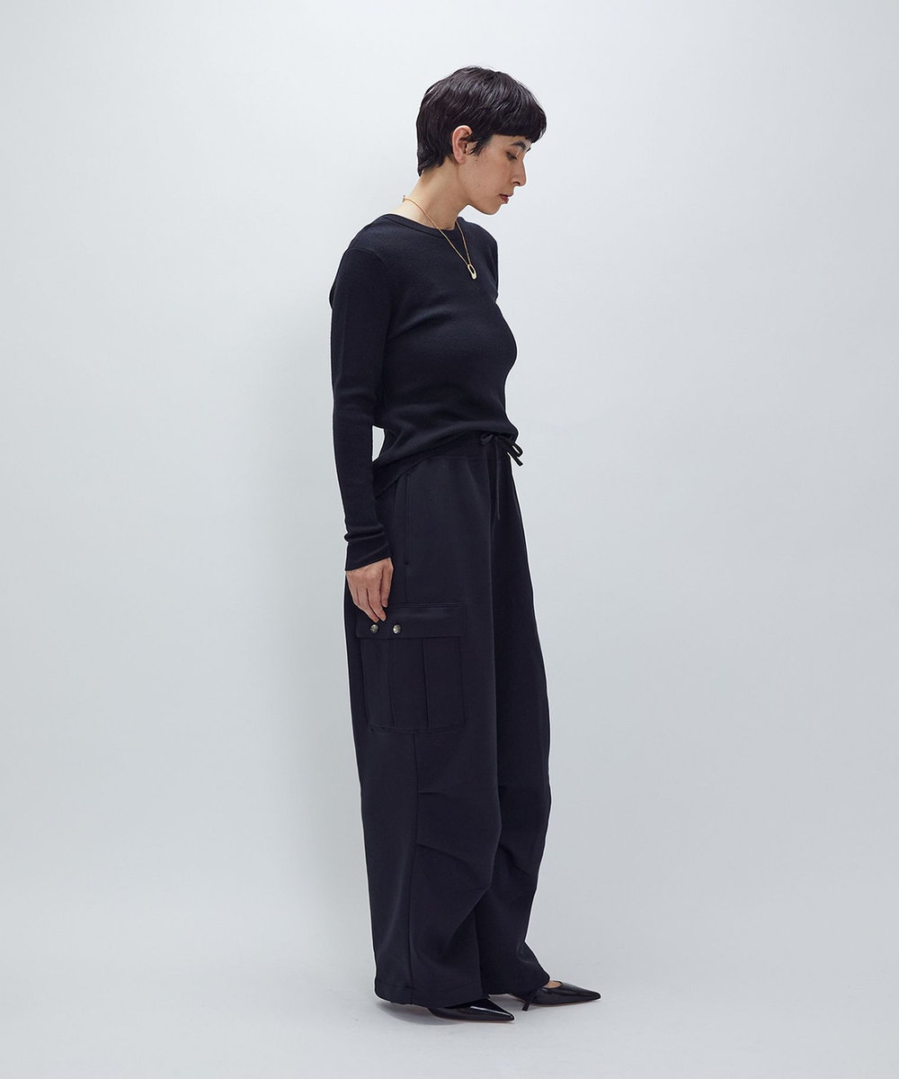 1er Arrondissement ＜LOWER（ローヴァー）＞14Gオープンバックニット ブラック