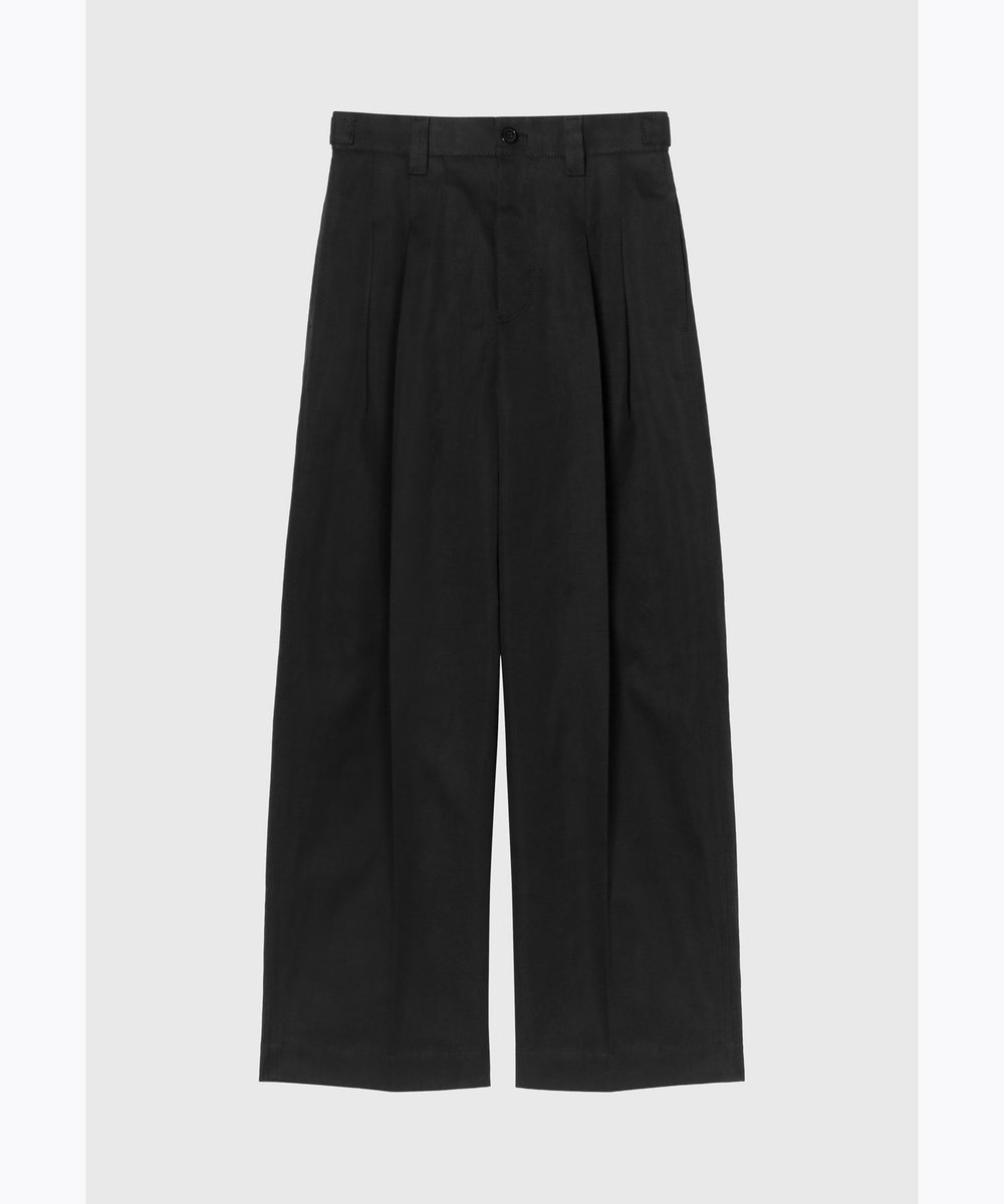 DÉPAREILLÉ COTTON HEMP PANTS / コットンヘンプパンツ ブラック