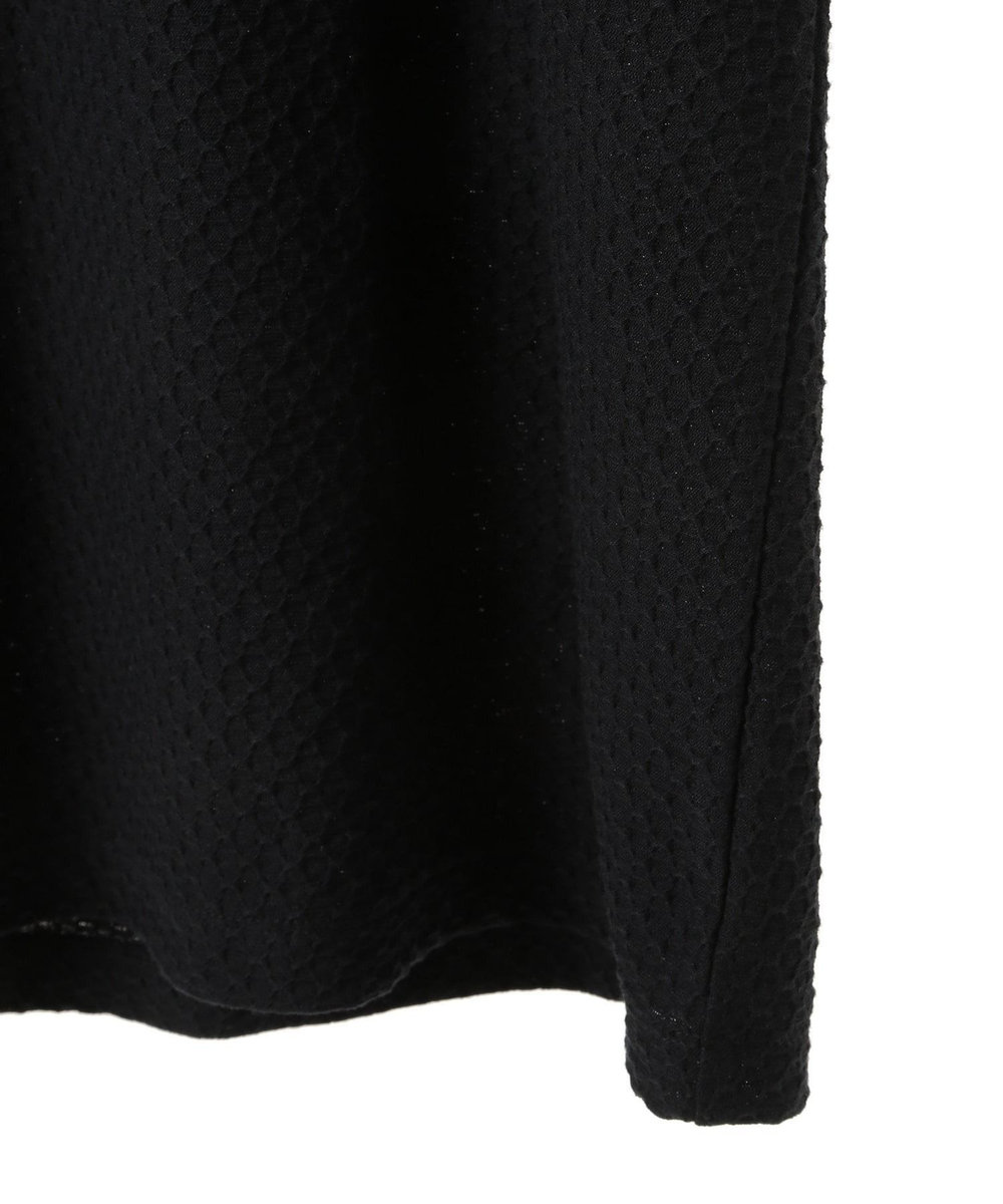 MEN'S BIGI シャーリングジャカードクルーネックカットソー ブラック
