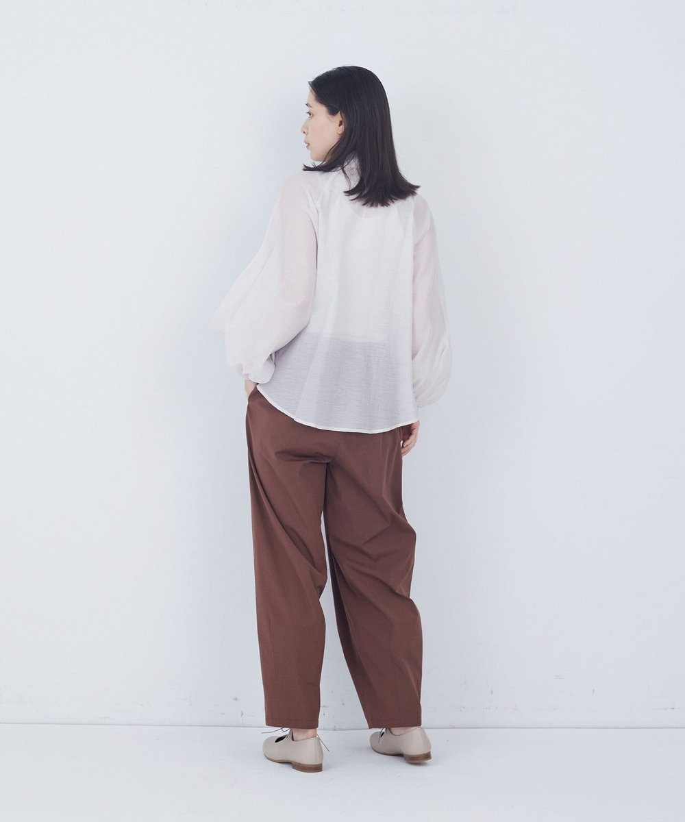 ADIEU TRISTESSE ラグランスリーブボウタイブラウス ベージュ系その他