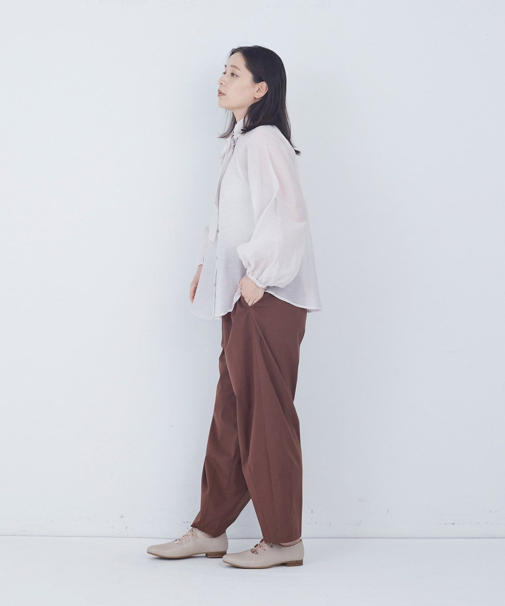 ADIEU TRISTESSE ラグランスリーブボウタイブラウス ベージュ系その他