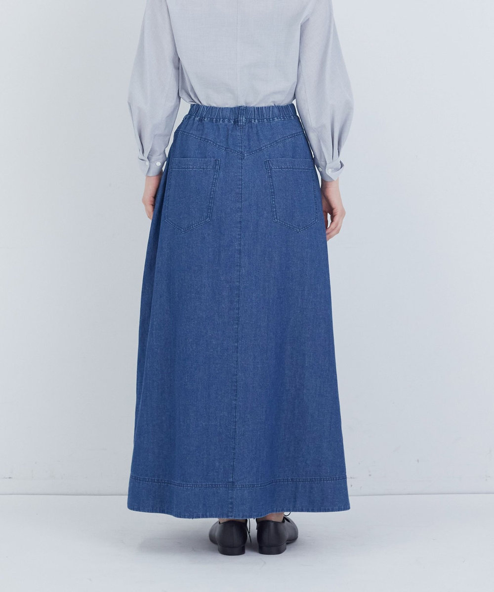 ADIEU TRISTESSE 6.8ozデニムスカート ライトインディゴブルー