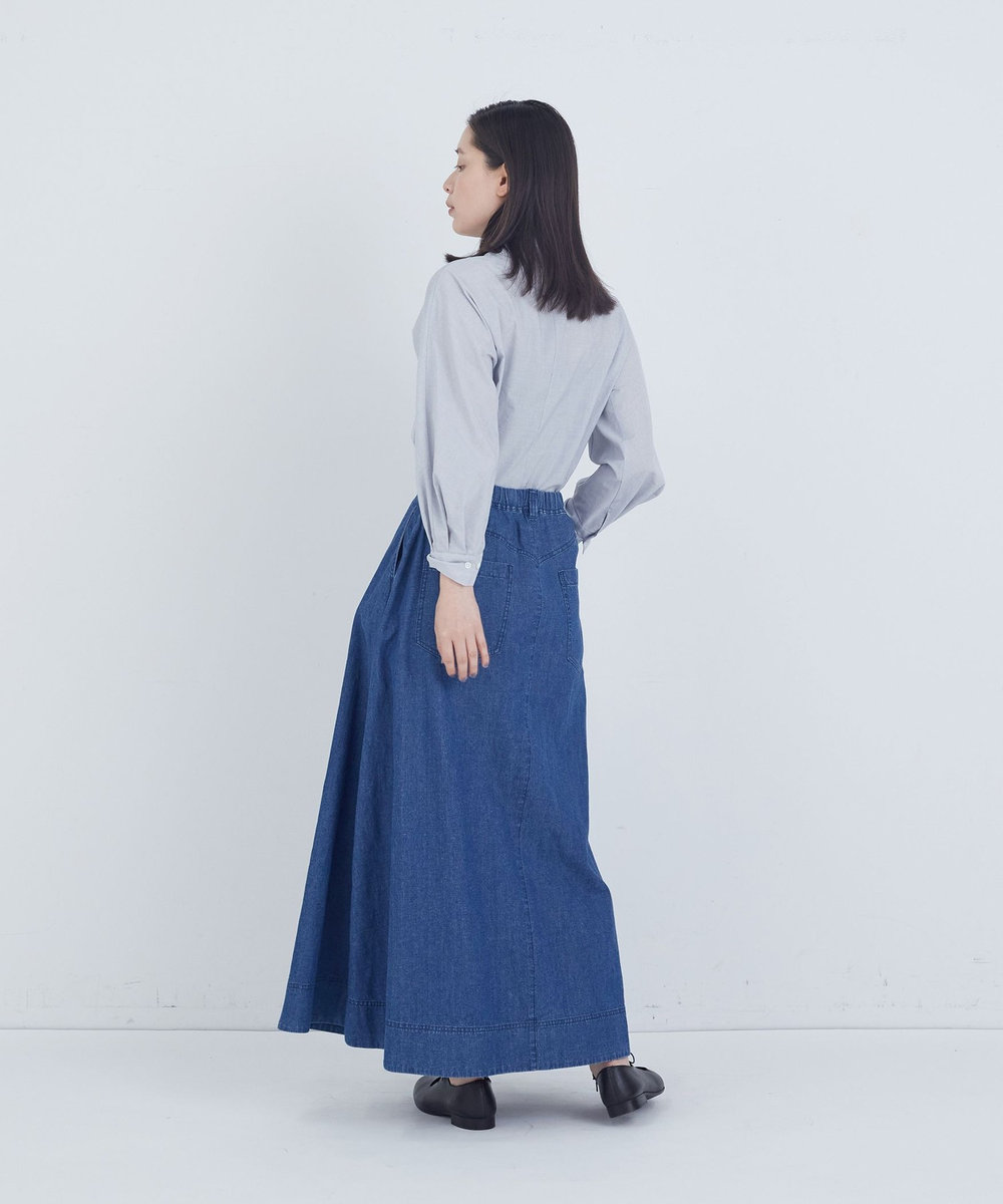 ADIEU TRISTESSE 6.8ozデニムスカート ライトインディゴブルー