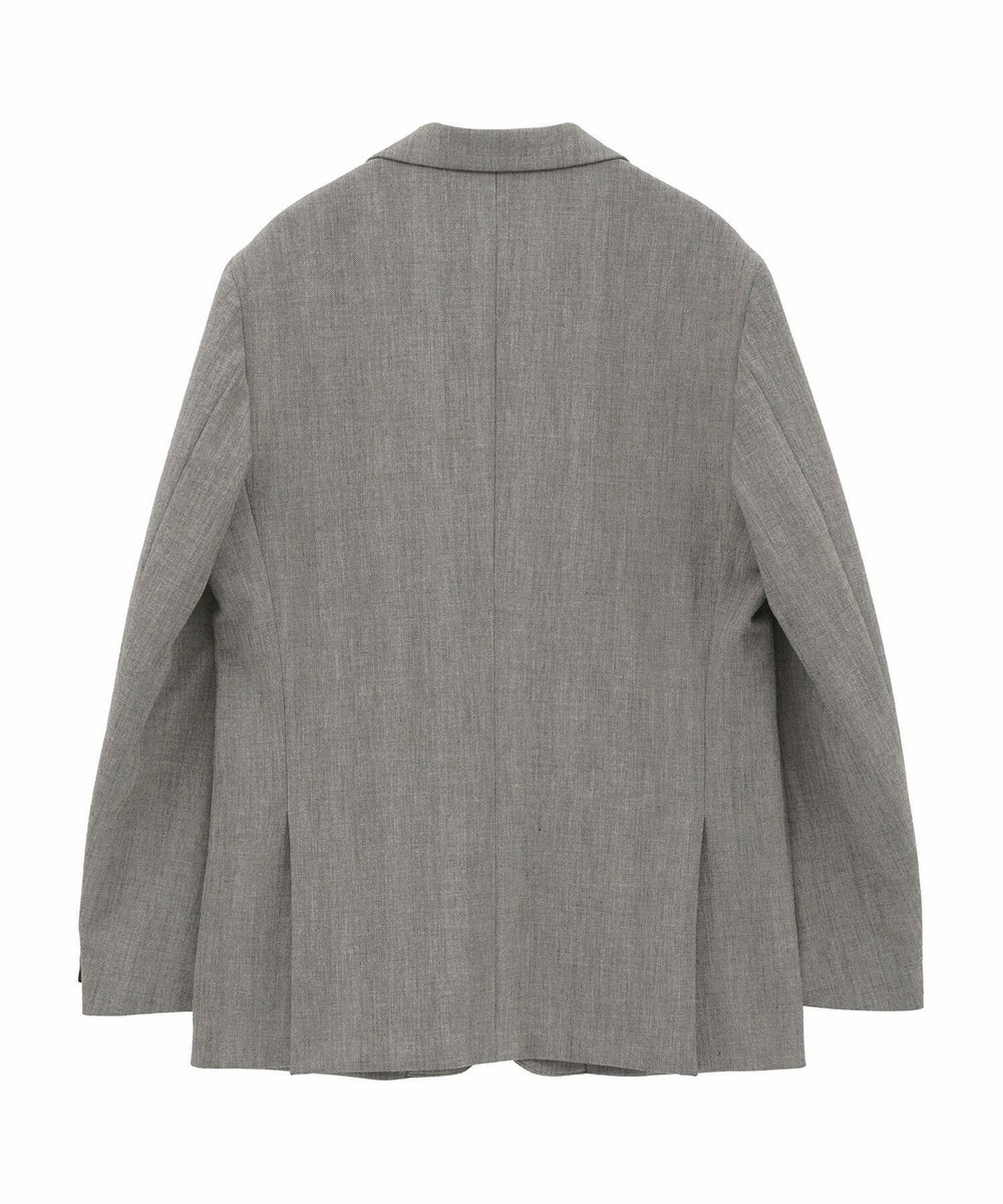 MEN'S BIGI 二重織ヘリンボーン　テーラードジャケット＜2WAYストレッチ＞ ベージュ