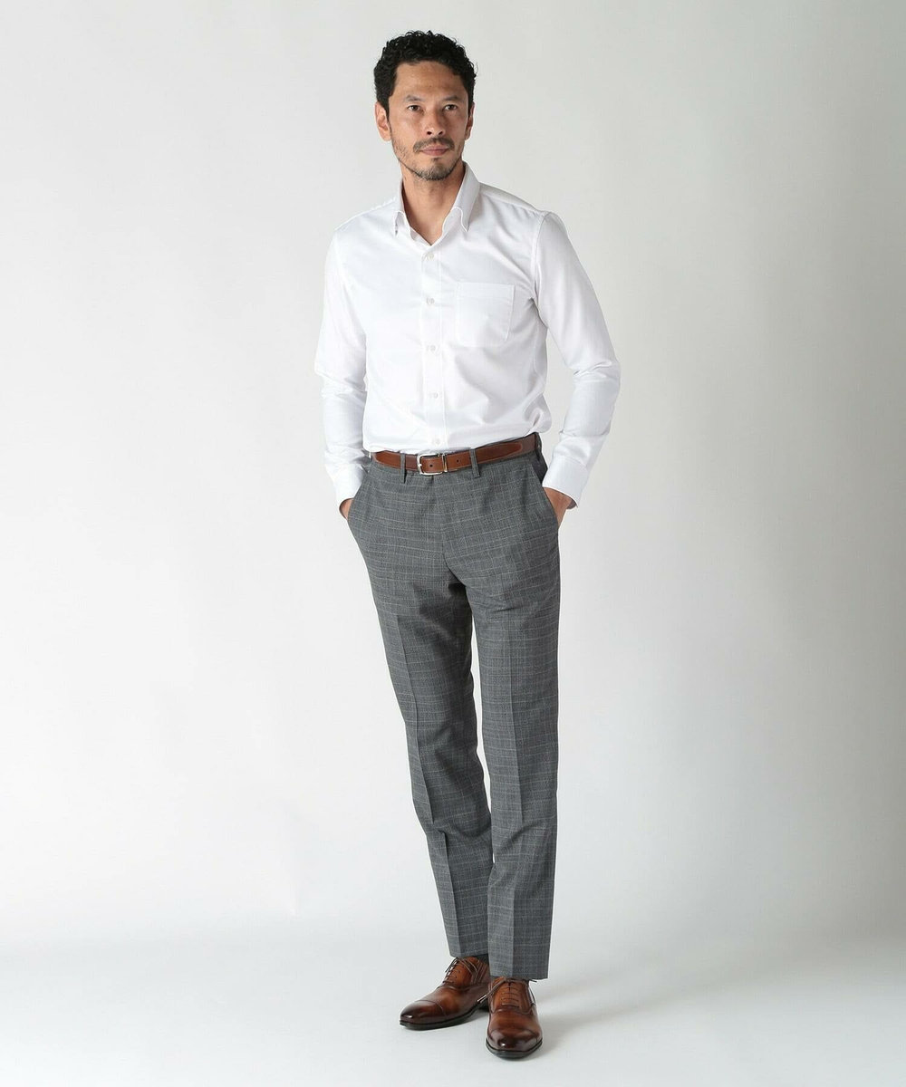 MEN'S BIGI 【ACTIVE TAILOR】クールマックスツイルドレスシャツ ホワイト