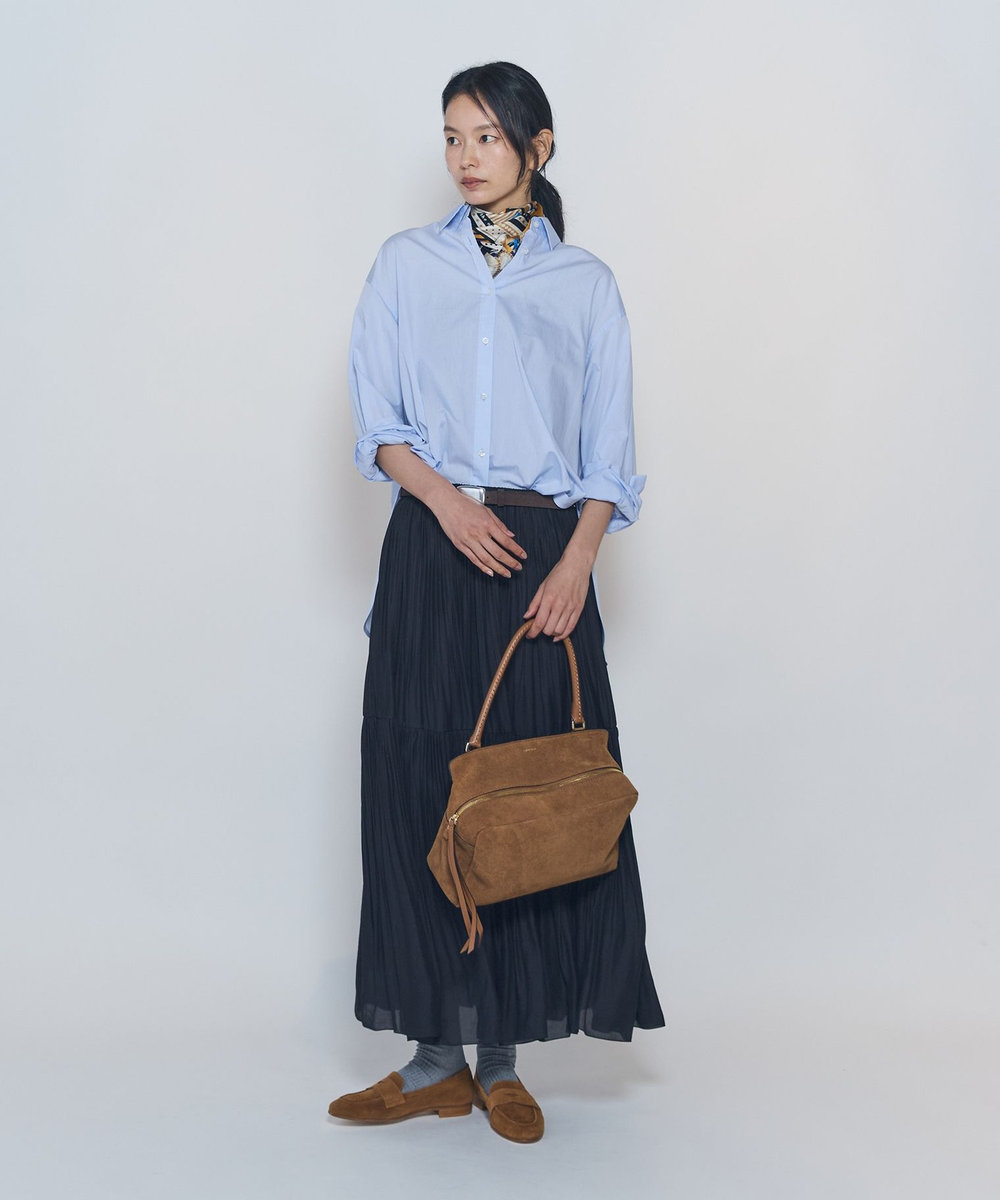 1er Arrondissement ＜LORISTELLA/ロリステッラ＞スエードショルダーバッグ キャメル
