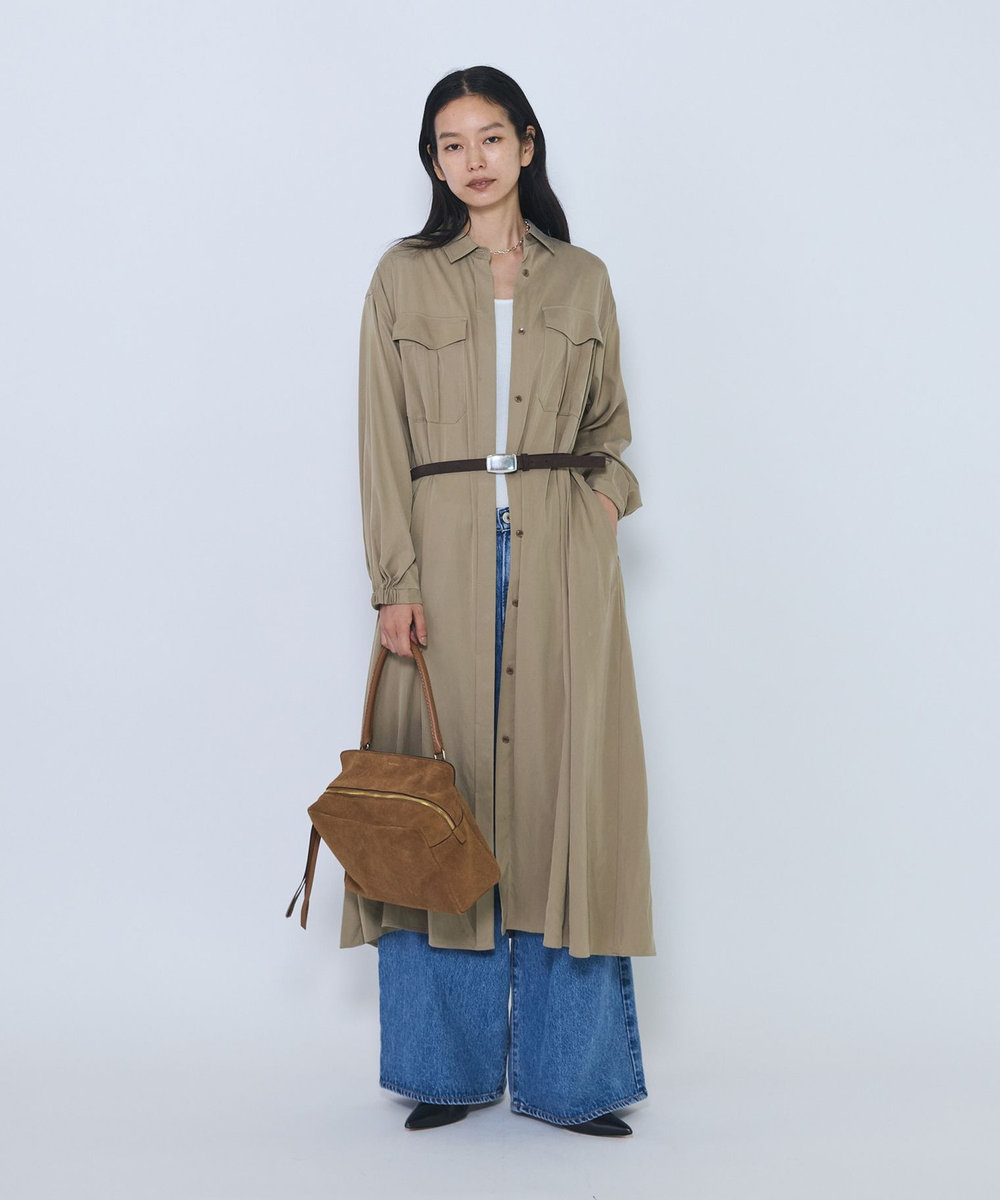 1er Arrondissement ＜LORISTELLA/ロリステッラ＞スエードショルダーバッグ キャメル