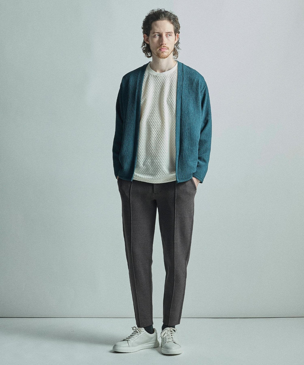 MEN'S BIGI 【ACTIVE TAILOR/アクティブテイラー】ミラノリブニットパンツ＜マシンウォッシャブル＞ ブラウン系その他