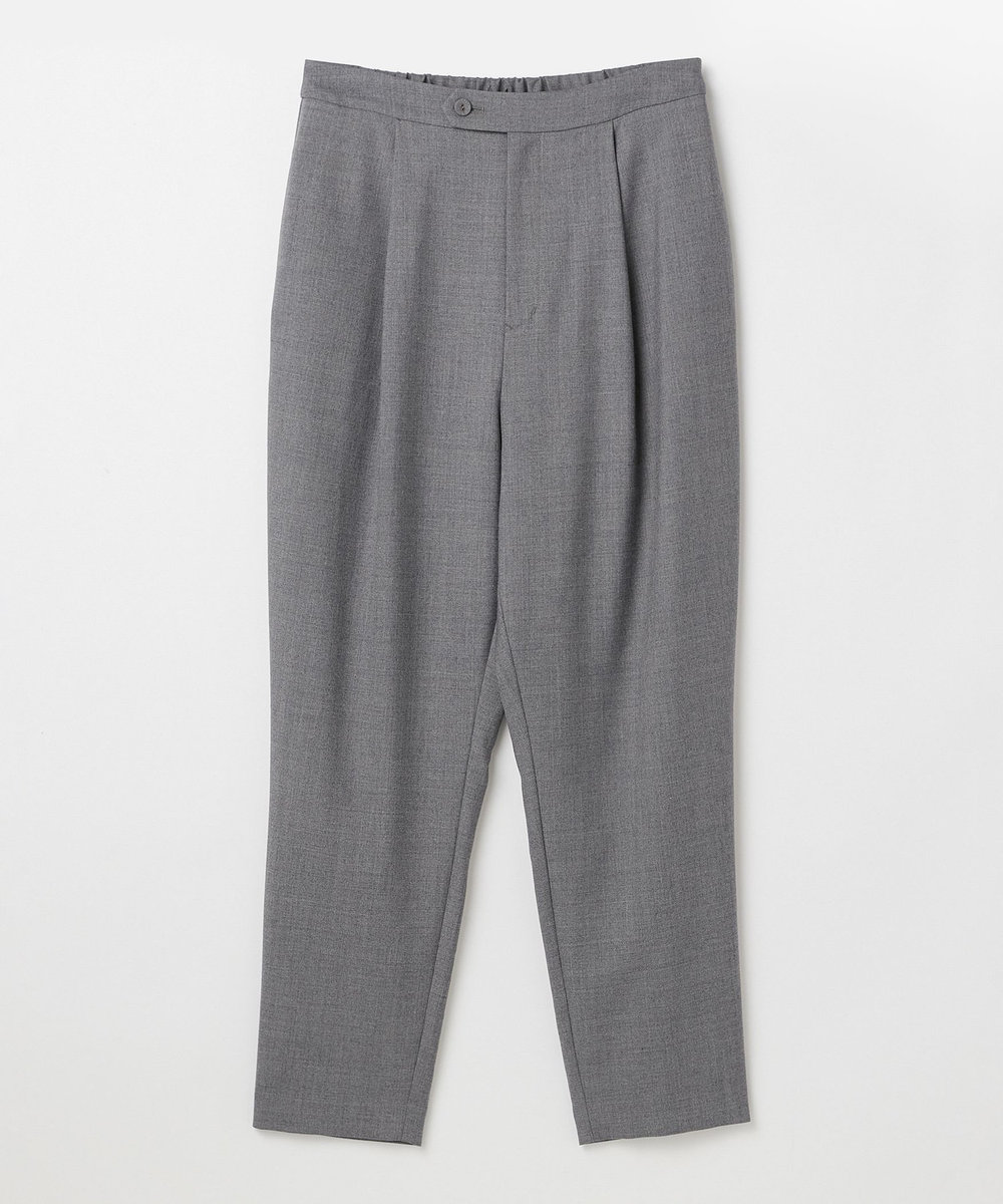 LOISIR ウール混ツイルストレッチジョッパーズパンツ グレー