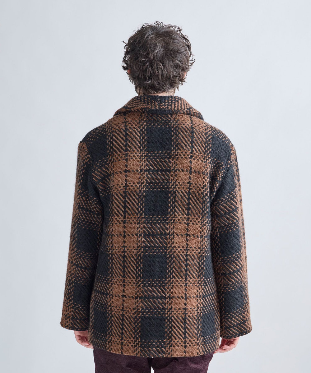 MEN'S BIGI 《John Braniganコラボ》ショールカラーニットジャケット ブラック系その他