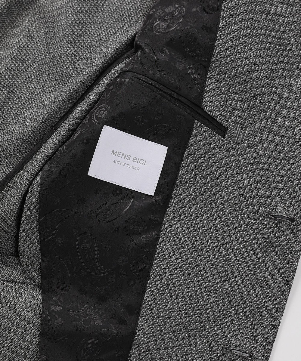 MEN'S BIGI 【ACTIVE TAILOR】ドビーストレッチテーラードジャケット グレー