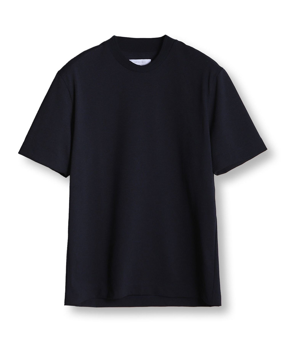 MEN'S BIGI 【WEB限定】ドットメッシュジャージTシャツ＜吸水速乾/通気性＞ ネイビー