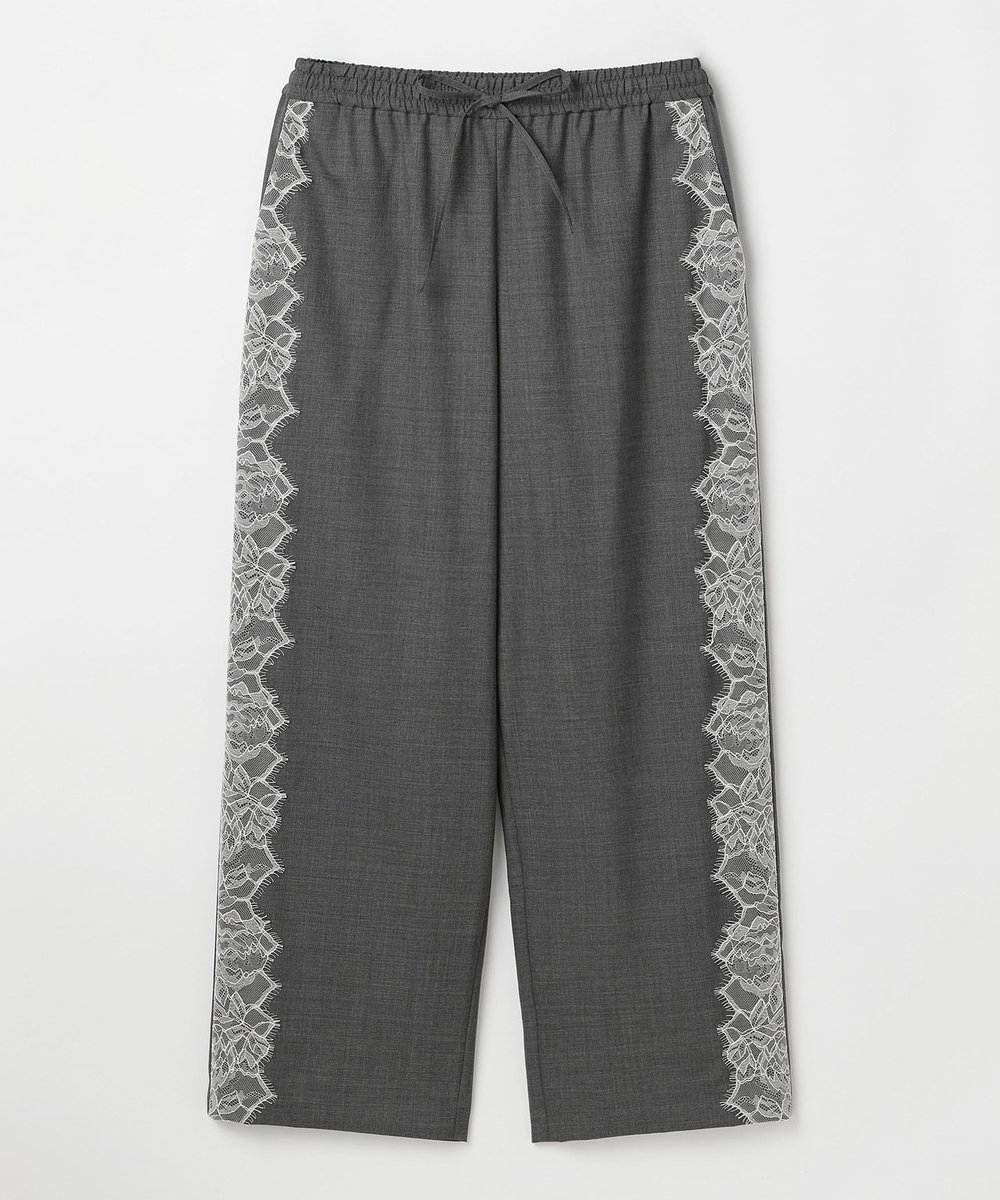 DÉPAREILLÉ VISCORSE WOOL LACE PANTS / ヴィスコースウールレースパンツ グレー