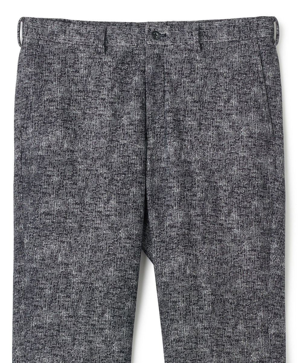 MEN'S BIGI ヒートパフォーマー ツイードプリント ストレッチパンツ［保温/ハイパワー2wayストレッチ］ ブラック
